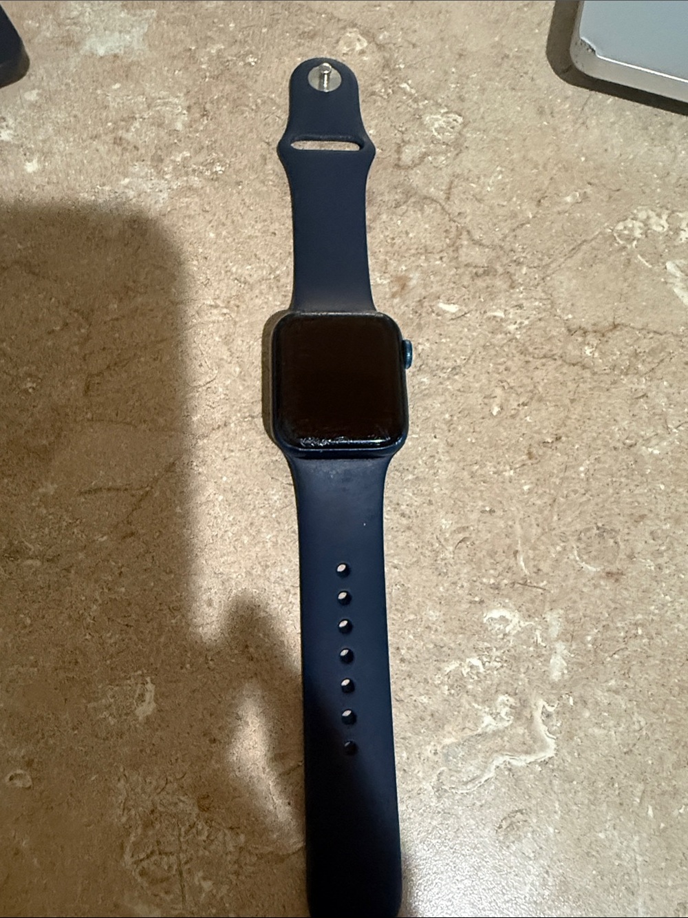 Apple Watch Series 6  Navy Blue Silicone Band